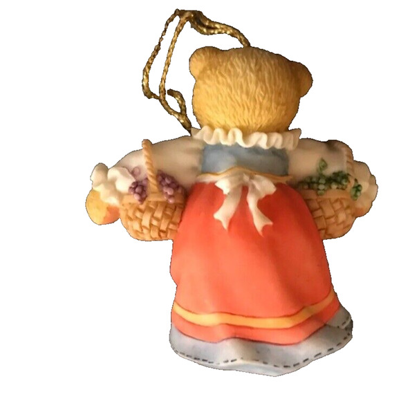 Cherished Teddies 464112 Italian Girl Hanging Ornament 1998 Christmas Holiday - Picture 3 of 3
